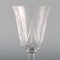 White Wine Glasses in Mouth-Blown Crystal Glass from St. Louis, Belgium, 1930s, Set of 3, Image 4