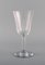 Red Wine Glasses in Mouth-Blown Crystal Glasses from St. Louis, Belgium, 1930s, Set of 8 2