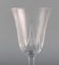 Red Wine Glasses in Mouth-Blown Crystal Glasses from St. Louis, Belgium, 1930s, Set of 8, Image 3