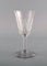 Glasses in Mouth Blown Crystal Glass from St. Louis, Belgium, 1930s, Set of 13 3