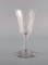 Glasses in Mouth Blown Crystal Glass from St. Louis, Belgium, 1930s, Set of 13 2