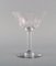 Champagne Glasses in Mouth-Blown Crystal Glass from St. Louis, Belgium, 1930s, Set of 12 3