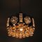 Norwegian Brass and Glass Ceiling Lamp from Metallservice AS, 1970s, Image 6