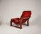 Fauteuil Scandinave et Tabouret, 1960s, Set de 2 6