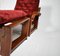 Fauteuil Scandinave et Tabouret, 1960s, Set de 2 14