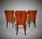 Art Deco Dining Chairs H-214 by Jindrich Halabala for UP Závody, Set of 4 6