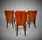 Art Deco Dining Chairs H-214 by Jindrich Halabala for UP Závody, Set of 4, Image 6