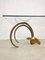 Mid-Century Brass Ram Coffee Table by in the Style of Alain Chervet, 1960s 2