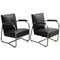 Bauhaus Chrome Tubular Steel Easy Armchairs from Gispen, 1930s, Set of 2, Image 1