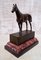 French Bronze Thoroughbred Horse on Marble Stand, Image 3