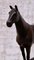 French Bronze Thoroughbred Horse on Marble Stand, Image 8