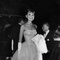 Hepburn At Premiere In Silber Gerahmt In Weiß Gerahmt von Hulton Archive 1