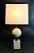 Modern French Travertine Table Lamp by Philippe Barbier, 1960s 2