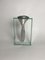 Postmoderne Vase aus Stahl und Glas im Stil von Ettore Sottsass und Fontana Arte, 1990er 2