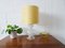 Mid-Century Murano Glass Table Lamp with Yellow Lampshade, Image 9