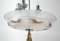 Art Deco Nickel-Plated, Marble & Glass Pendant Chandelier, 1930s, Image 2