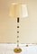 French Brass and Glass Floor Lamp, 1940s, Image 1