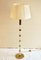Lámpara de pie francesa de latón y vidrio, años 40, Imagen 1