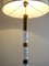French Brass and Glass Floor Lamp, 1940s 2