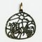 Mid-Century Brass collier pendentif avec Elijah Motive, 1970 1