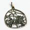 Mid-Century Brass collier pendentif avec Elijah Motive, 1970 3