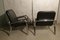 Steel & Faux Leather Lounge Chairs, 1960s, Set of 2 1