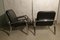 Steel & Faux Leather Lounge Chairs, 1960s, Set of 2, Image 1