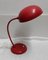 Lampe de Bureau Pivotante en Métal Peint en Rouge, 1960s 1