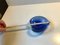 Blue Murano Bubble Glass Ashtray from Seguso, 1950s, Image 8