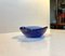 Blue Murano Bubble Glass Ashtray from Seguso, 1950s, Image 2