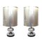 Spanish Chrome Table Lamps, 1970s, Set of 2 1