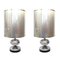 Spanish Chrome Table Lamps, 1970s, Set of 2, Image 1