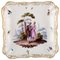 Cuenco o plato Meissen de porcelana pintada a mano, siglo XIX, Imagen 1