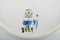 Blaue Niedrige Royal Copenhagen Angelwise Bowl No. 8529, 1950er 4