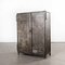 Riveted Industrial Metal Storage Cabinet or Cupboard, 1940s 1