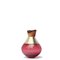 Skulpturale Vase aus geblasenem Glas und Messing von Pia Wüstenberg 5