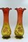 Enameled Crystal Vases, Set of 3 18