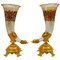 Bouquetières Emaillierte Vasen aus Bronze & Kristallglas, 2er Set 1
