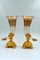 Bouquetières Enameled Gilt Bronze and Crystal Vases, Set of 2 10