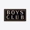 Cartel 'Boys Club' dorado de hojas pintadas a mano, Imagen 1