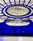 Centrotavola in cristallo di Boemia intagliato blu, inizio XX secolo, Immagine 10