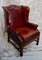 Georgian Style Leather Wingback Chair, Image 3
