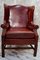 Georgian Style Leather Wingback Chair 2