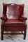 Georgian Style Leather Wingback Chair, Image 2