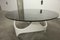 Space Age Curved White Wooden Coffee Table, 1970s 1