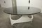 Space Age Curved White Wooden Coffee Table, 1970s, Image 1