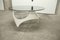 Space Age Curved White Wooden Coffee Table, 1970s, Image 22