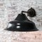 Industrielle Vintage Wandlampe aus Gusseisen in Schwarz 4