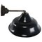 Vintage Industrial Black Enamel Cast Iron Wall Light, Image 5