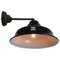 Industrielle Vintage Wandlampe aus Gusseisen in Schwarz 2